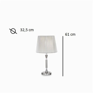 Veioza cu variator PARIS TL1 BIG Argento 014975 - Img 3