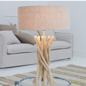 Veioza deosebita / Lampa de masa cu design rustic Treibholz Cara A-38154 VC 49436 universul-luminii.ro