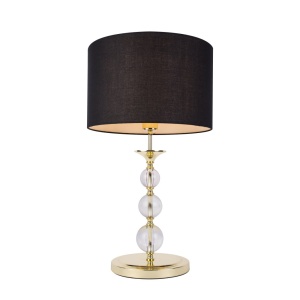 Veioza design elegant REA negru/auriu