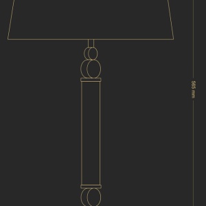 Veioza eleganta realizata manual TAMARA 78756 universul-luminii.ro