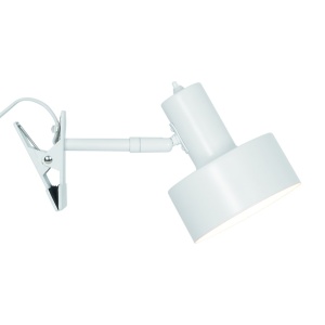 Veioza/ Lampa cu clips/ clema de birou Matis alb 244136 universul-luminii.ro