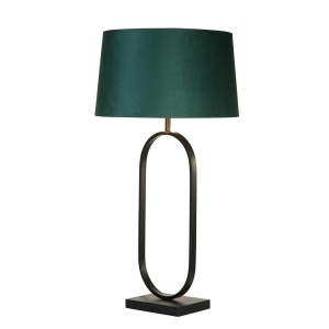 Veioza/Lampa de masa decorativa Modish negru/verde
