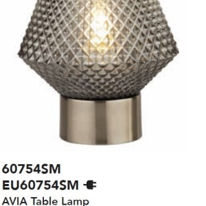 Veioza/Lampa de masa design decorativ Aria fumuriu 139916 universul-luminii.ro