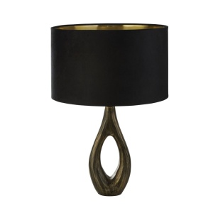 Veioza/Lampa de masa design decorativ Bucklow, negru 139866 universul-luminii.ro