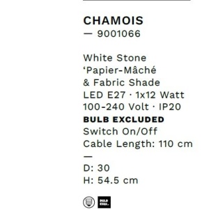 Veioza/Lampa de masa design decorativ, CHAMOIS H 54,5cm 243876 universul-luminii.ro