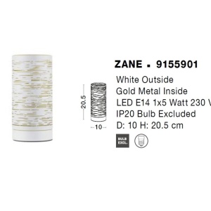 Veioza/Lampa de masa design decorativ modern ZANE 122296 universul-luminii.ro