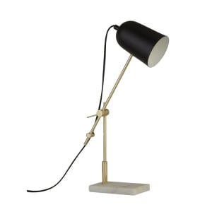 Veioza/Lampa de masa design decorativ Odyssey negru/auriu 140136 universul-luminii.ro