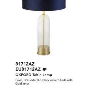 Veioza/Lampa de masa design decorativ Oxford alama/navy 139846 universul-luminii.ro
