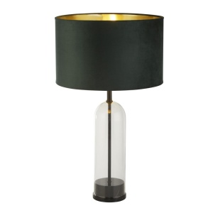 Veioza/Lampa de masa design decorativ Oxford negru, verde
