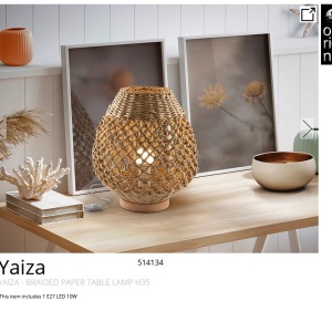 Veioza/Lampa de masa design decorativ Yaiza 223986 universul-luminii.ro