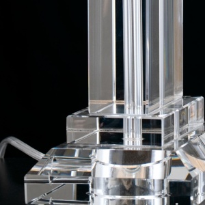 Veioza, lampa de masa design LUX VERONIQUE, crom/ abajur alb 197376 universul-luminii.ro