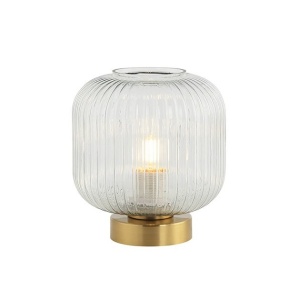Veioza, lampa de masa design modern Burg transparent, alama