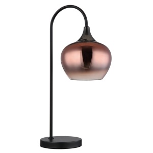 Veioza/Lampa de masa design modern MAXY negru/cupru 141006 universul-luminii.ro