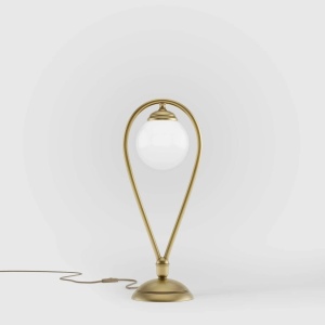 Veioza, Lampa de masa din alama in forma de lacrima Iside - Img 3