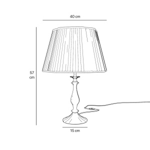 Veioza, Lampa de masa din alama stil clasic Petalo - Img 7