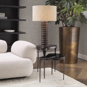 Veioza, Lampa de masa eleganta design LUX Gilardon bronz 139156 universul-luminii.ro