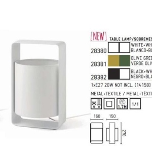 Veioza, lampa de masa H-27cm Lula 28382 45966 universul-luminii.ro