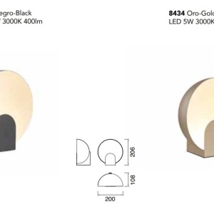 Veioza, Lampa de masa LED design ambiental OCULO negru 131706 universul-luminii.ro