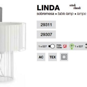 Veioza, lampa de masa Linda 29311 176086 universul-luminii.ro
