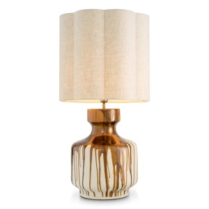 Veioza, Lampa de masa LUX, Ceramica, Maro, Lorena