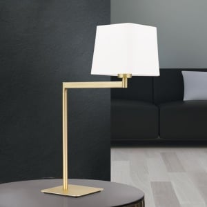 Veioza/Lampa de masa pivotanta CARLTON alama/alb 156546 universul-luminii.ro