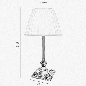 Veioza, Lampa de masa stil italian din alama Classic - Img 3