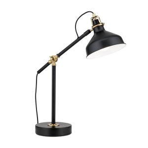 Veioza/Lampa din metal reglabila stil vintage SCHILLER negru/patina 157176 universul-luminii.ro