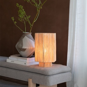 Veioza/Lampa Eco din Rafie, Panama octogon L, natur 243736 universul-luminii.ro