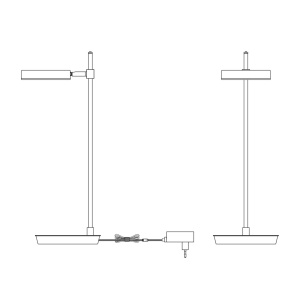 Veioza LED design tehnic Fad negru MYMOD070TL-L8B3K 196106 universul-luminii.ro