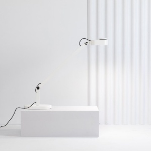 Veioza LED dimabila / Lampa de birou design ultra-modern INVITING alba 123476 universul-luminii.ro