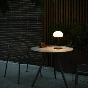 Veioza LED portabila de exterior design nordic IP44 Sponge Battery gri 163766 universul-luminii.ro