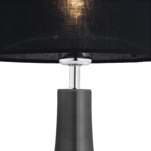 Veioza moderna design elegant AMAZONKA gri/negru 103646 universul-luminii.ro