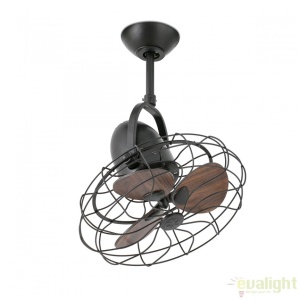 Ventilator de perete / tavan design retro KEIKI maro