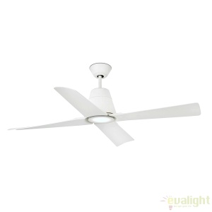 Ventilator de tavan cu telecomanda de exterior IP44 design modern TYPHOON alb 52956 universul-luminii.ro