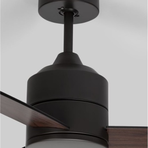 Ventilator de tavan cu telecomanda design modern AXEL negru/nuc 205076 universul-luminii.ro