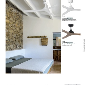 Ventilator de tavan cu telecomanda design modern GOTLAND alb 92616 universul-luminii.ro
