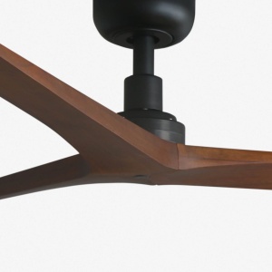 Ventilator smart sistem TUYA si telecomanda KLIM M 125cm, negru/ nuc - Img 3