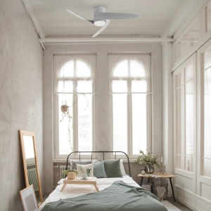 Ventilator tavan LED si telecomanda GROENLAND XS, alb