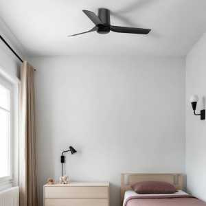 Ventilator tavan smart sistem TUYA si telecomanda PUNT TUB S negru