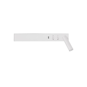 Aplica ambientala cu reader LED directionabil si USB Charger Vida alba NVL-9533523