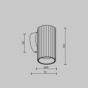 Aplica ambientala stil minimalist Calipso negru 241967 universul-luminii.ro