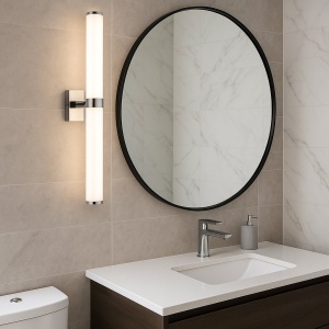 Aplica baie LED, Protectie IP44 otel cromat, sticla BATUMI 8925 - Img 8