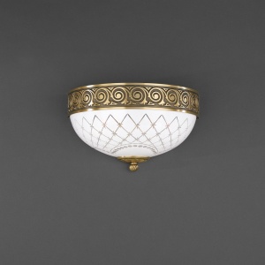 Aplica clasica design italian din alama, sticla 7002 RA-A.7012/2 102107 universul-luminii.ro