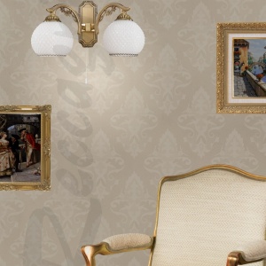 Aplica clasica din alama cu 2 brate design italian 8600 204857 universul-luminii.ro