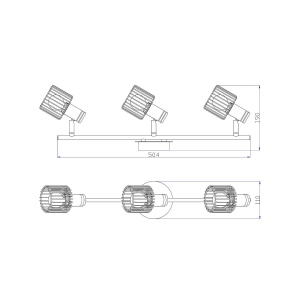 Aplica cu 3 spoturi design modern MARTIN 92467 universul-luminii.ro