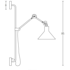Aplica cu brat reglabil metal stil industrial Edyson 153997 universul-luminii.ro
