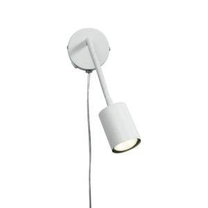 Aplica cu spot design nordic Explore flex alba - Img 1