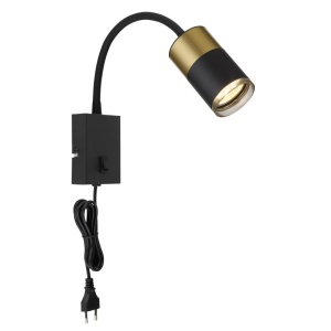 Aplica cu Spot directionabil BRISBON negru/cupru 157967 universul-luminii.ro