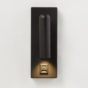 Aplica cu spot directionabil Marlow USB, negru - Img 2