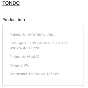 Aplica cu Spot LED directionabil moderna TONDO alb, NVL-9540275 246427 universul-luminii.ro